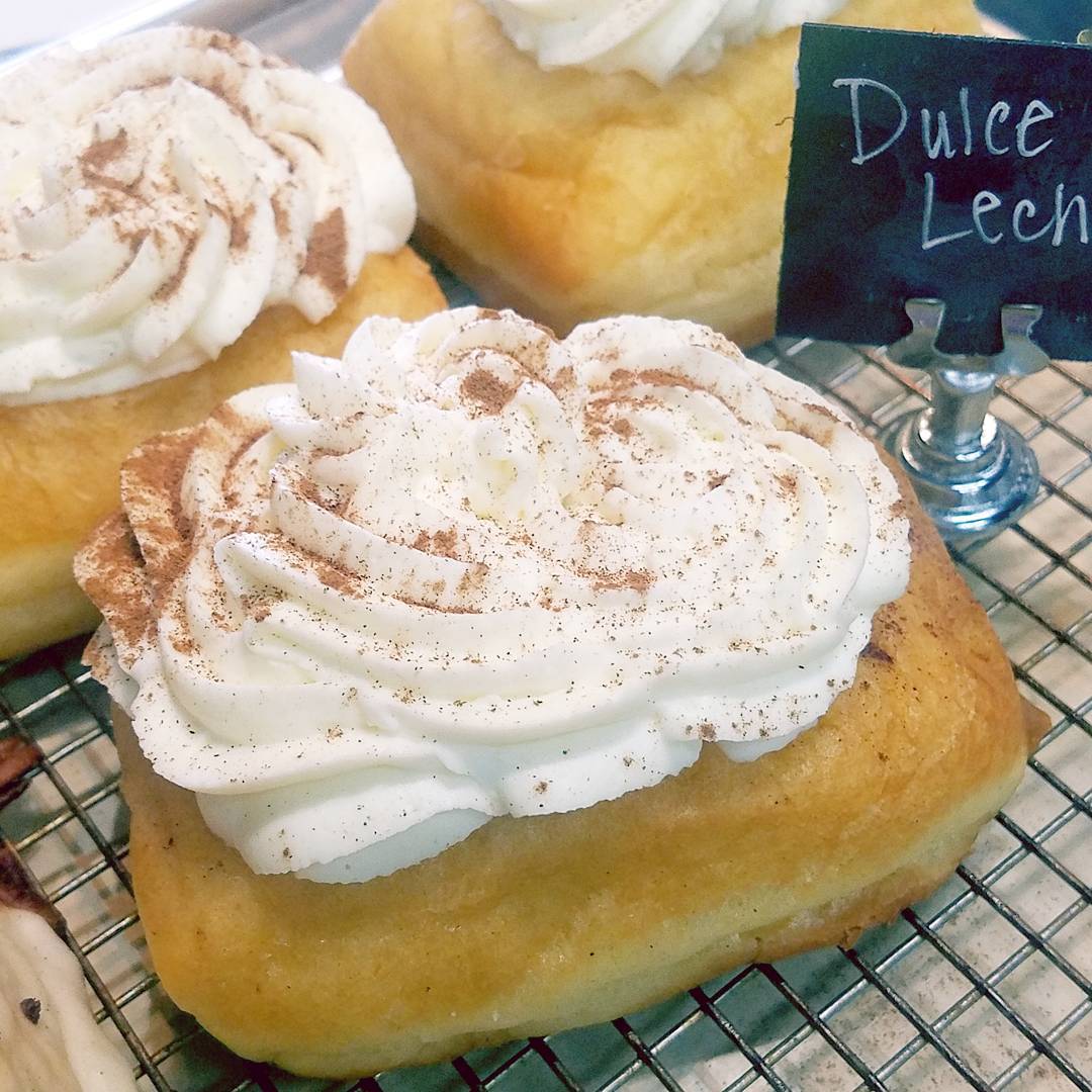 Dulcet de Leche filled Doughnut Topped with handmade real Whipped Cream and a kiss of Cinnamon 😍
@bellekitchenokc #doughnut #doughnuts #donut #donuts #okc #fresh #real #handmade #eeeeeats #f52grams #instagram #warm #bonappetit #buzzfeed #travelchannel #keepitlocalok #zagat #foodnetwork #foodporn #bellekitchen #saveur #food #foodie #insta #pic #pretty #instagood #yum #yummy #yes