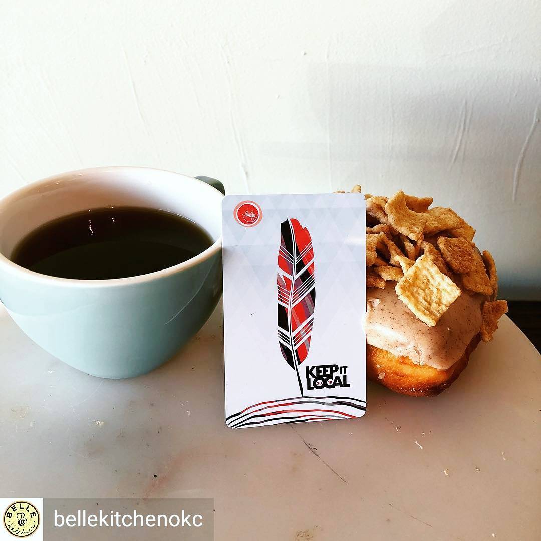FREE Doughnut & Coffee!!! AND Gift that keeps on Giving!!! Grab your Keep it Local Card and your doughnut And coffee is FREE.

@bellekitchenokc @keepitlocalok #coffee #doughnut #doughnuts #donut #donuts #cafe #okc #visitokc #Oklahoma #mio #OklahomaCity #okcmoms